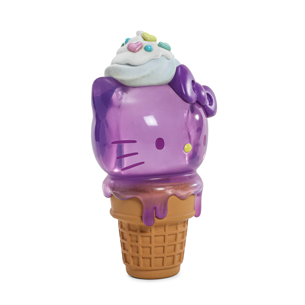 Hello Kitty® Ice Cream Cone 6” Vinyl Art Figure – Translucent Ube Edition - Kidrobot.com Exclusive (Limited Edition of 500)