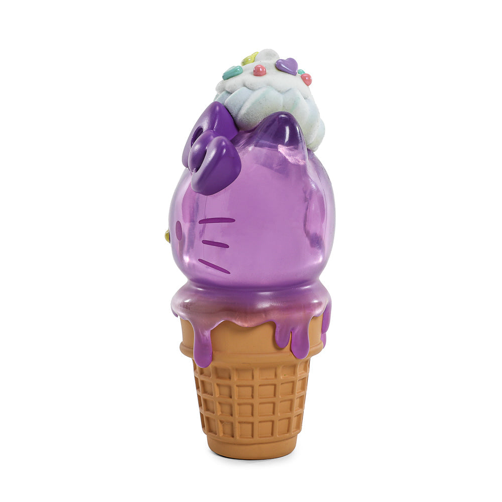 Hello Kitty® Ice Cream Cone 6” Vinyl Art Figure – Translucent Ube Edition - Kidrobot.com Exclusive (Limited Edition of 500)