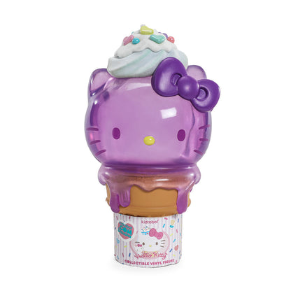Hello Kitty® Ice Cream Cone Art Figure & Pin Bundle - Ube Edition - Kidrobot.com Exclusive (Limited Edition)