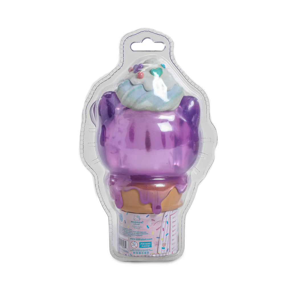 Hello Kitty® Ice Cream Cone 6” Vinyl Art Figure – Translucent Ube Edition - Kidrobot.com Exclusive (Limited Edition of 500)