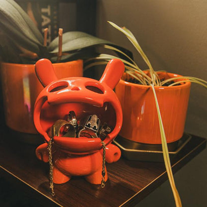 Fine Ash Dunny 5" Ceramic Ashtray Figure - Sunset Orange Edition