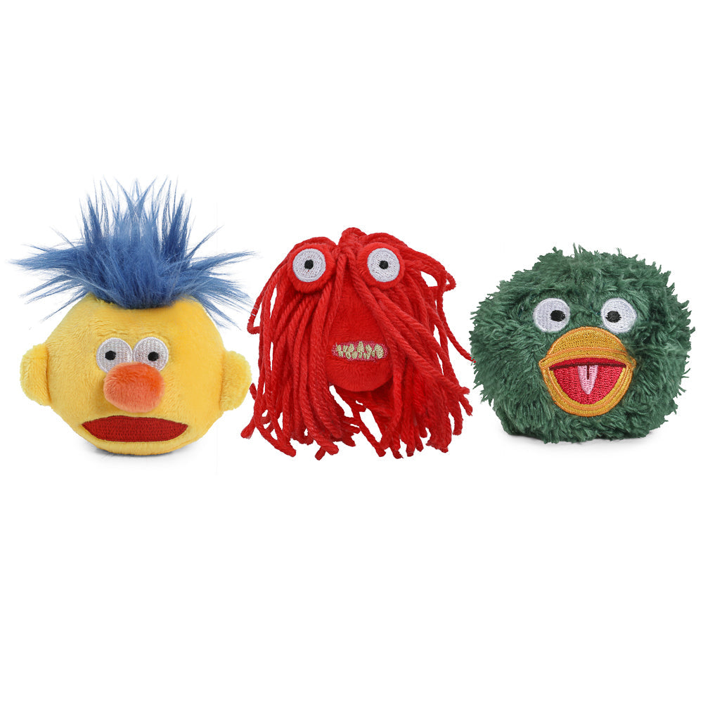 Don't Hug Me I'm Scared - Green Duck, Red Guy & Yellow Guy Plush Pins 3-Pack (FIRST LOOK)