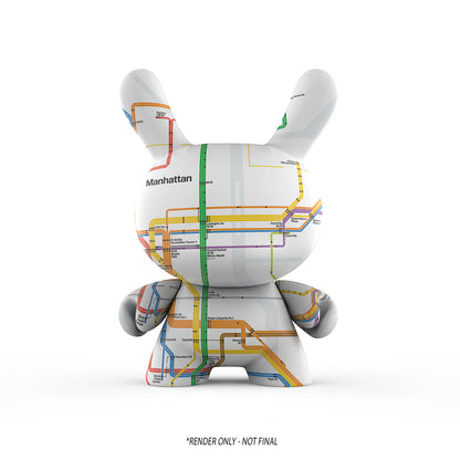 Metropolitan Transportation Authority x Kidrobot - MTA New York City Subway Map Dunny 8" Vinyl Art Figure (PRE-ORDER)