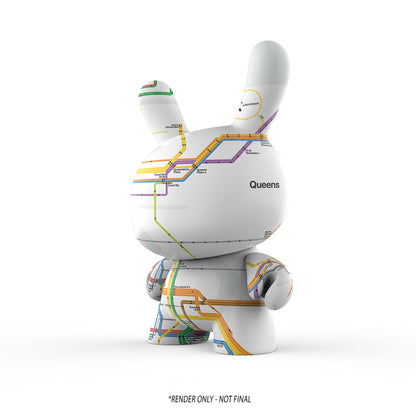 Metropolitan Transportation Authority x Kidrobot - MTA New York City Subway Map Dunny 8" Vinyl Art Figure (PRE-ORDER)