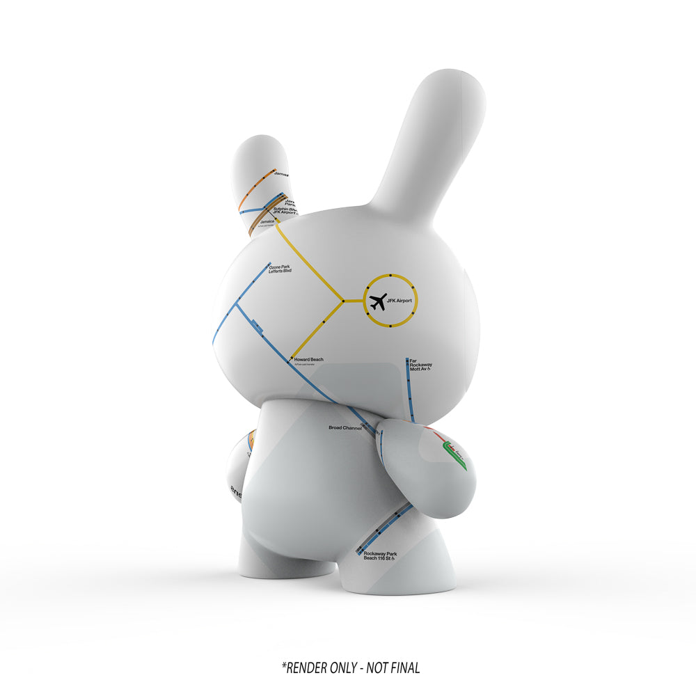 Metropolitan Transportation Authority x Kidrobot - MTA New York City Subway Map Dunny 8" Vinyl Art Figure (PRE-ORDER)
