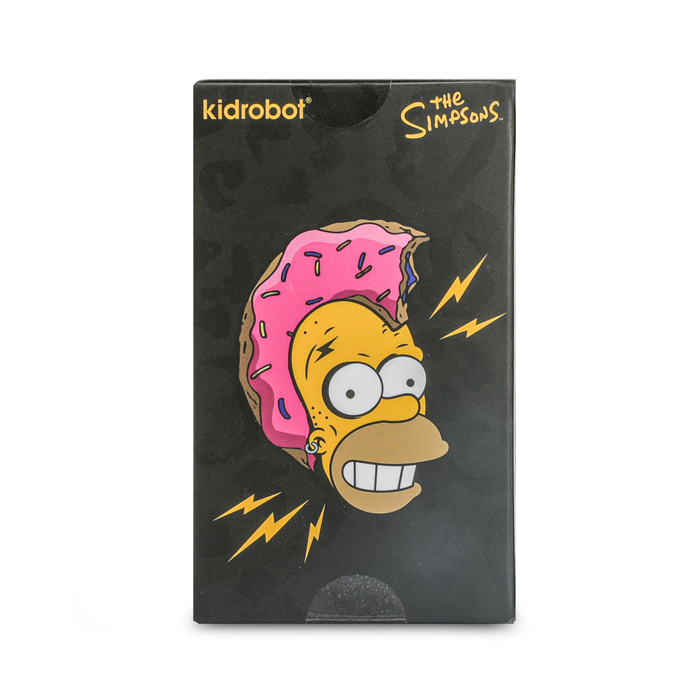 The Simpsons - Donut Riot Punk Homer 3" Vinyl Mini Figure - Crimson Glaze Edition - Kidrobot.com Exclusive (Limited Edition of 500)