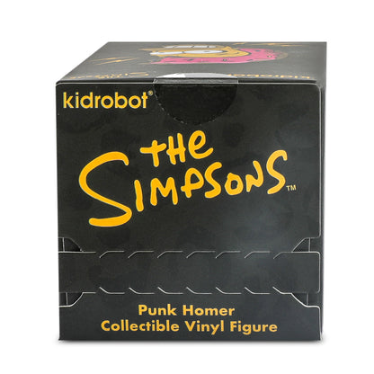 The Simpsons - Donut Riot Punk Homer 3" Vinyl Mini Figure - Crimson Glaze Edition - Kidrobot.com Exclusive (Limited Edition of 500)