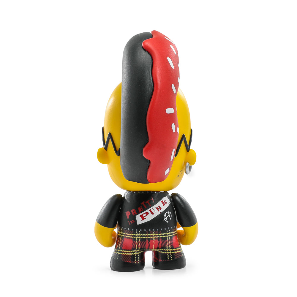 The Simpsons - Donut Riot Punk Homer 3" Vinyl Mini Figure - Crimson Glaze Edition - Kidrobot.com Exclusive (Limited Edition of 500)