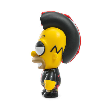 The Simpsons - Donut Riot Punk Homer 3" Vinyl Mini Figure - Crimson Glaze Edition - Kidrobot.com Exclusive (Limited Edition of 500)