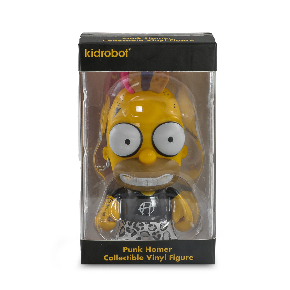 2025 CON EXCLUSIVE: The Simpsons - Donut Riot Punk Homer 3" Vinyl Mini Figure - Pink Glaze Edition (Limited Edition of 500)