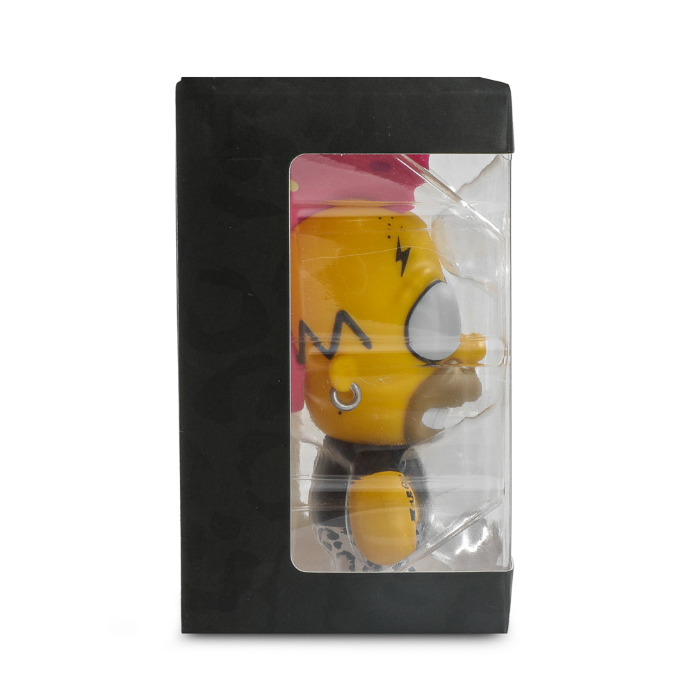 2025 CON EXCLUSIVE: The Simpsons - Donut Riot Punk Homer 3" Vinyl Mini Figure - Pink Glaze Edition (Limited Edition of 500)