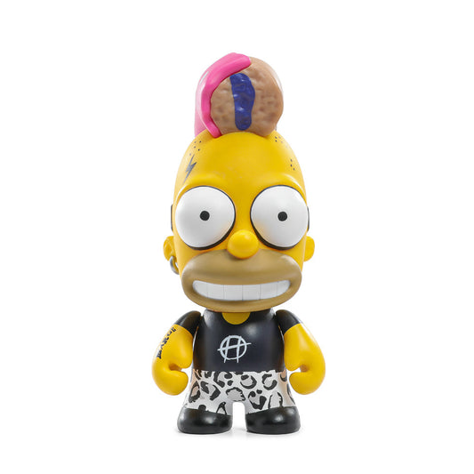 2025 CON EXCLUSIVE: The Simpsons - Donut Riot Punk Homer 3" Vinyl Mini Figure - Pink Glaze Edition (Limited Edition of 500)