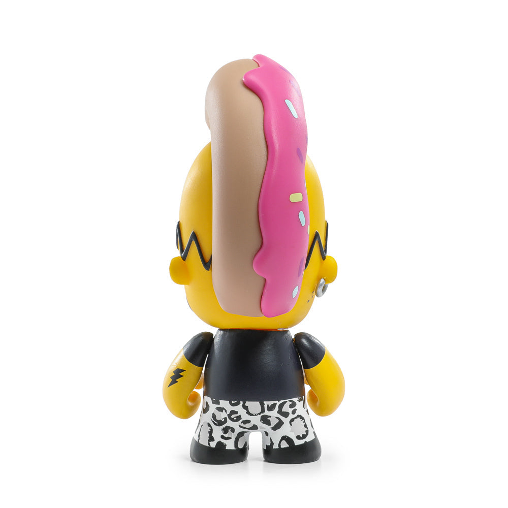 2025 CON EXCLUSIVE: The Simpsons - Donut Riot Punk Homer 3" Vinyl Mini Figure - Pink Glaze Edition (Limited Edition of 500)