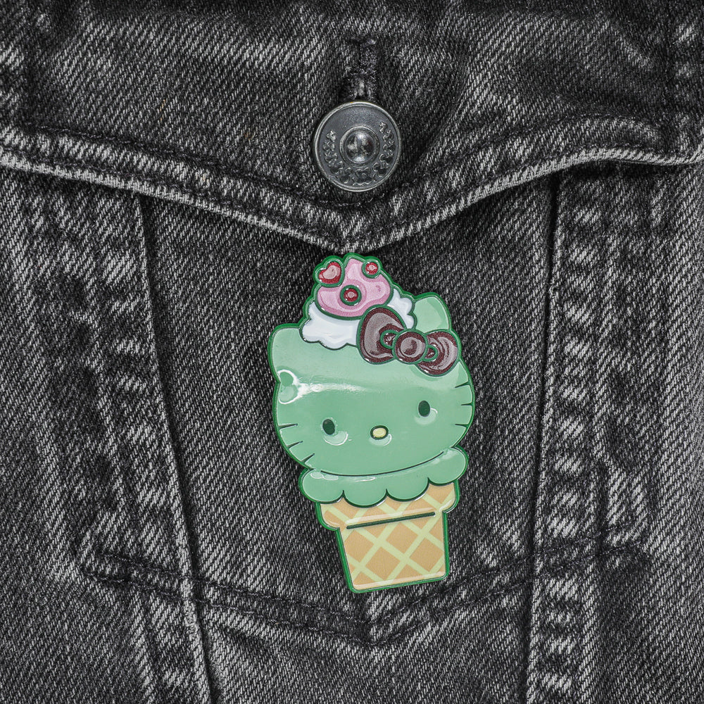 2025 CON EXCLUSIVE: Hello Kitty® Ice Cream Cone Pin - Bundle of 3 Pins (Limited Edition of 300)