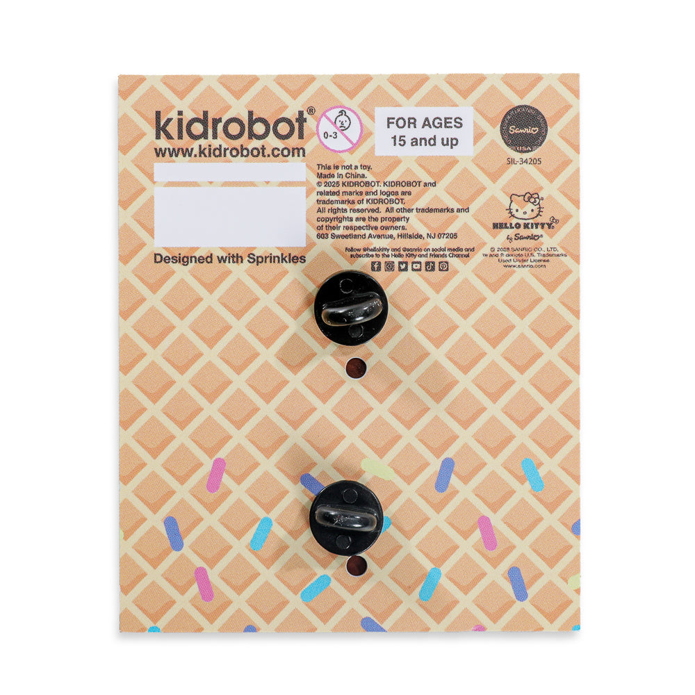 Hello Kitty® Ice Cream Cone Pin - Glitter Ube Edition - Kidrobot.com Exclusive (Limited Edition of 300)