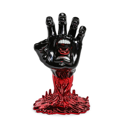 Santa Cruz Skateboards - 40th Anniversary Screaming Hand 9" Chrome Vinyl Art Figure - Blood Chrome Edition (Limited Edition of 500) (Kidrobot.com Exclusive)