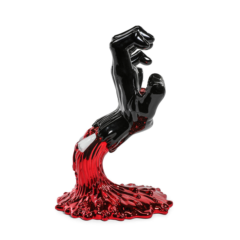 Santa Cruz Skateboards - 40th Anniversary Screaming Hand 9" Chrome Vinyl Art Figure - Blood Chrome Edition (Limited Edition of 500) (Kidrobot.com Exclusive)