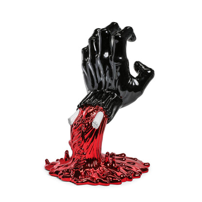Santa Cruz Skateboards - 40th Anniversary Screaming Hand 9" Chrome Vinyl Art Figure - Blood Chrome Edition (Limited Edition of 500) (Kidrobot.com Exclusive)