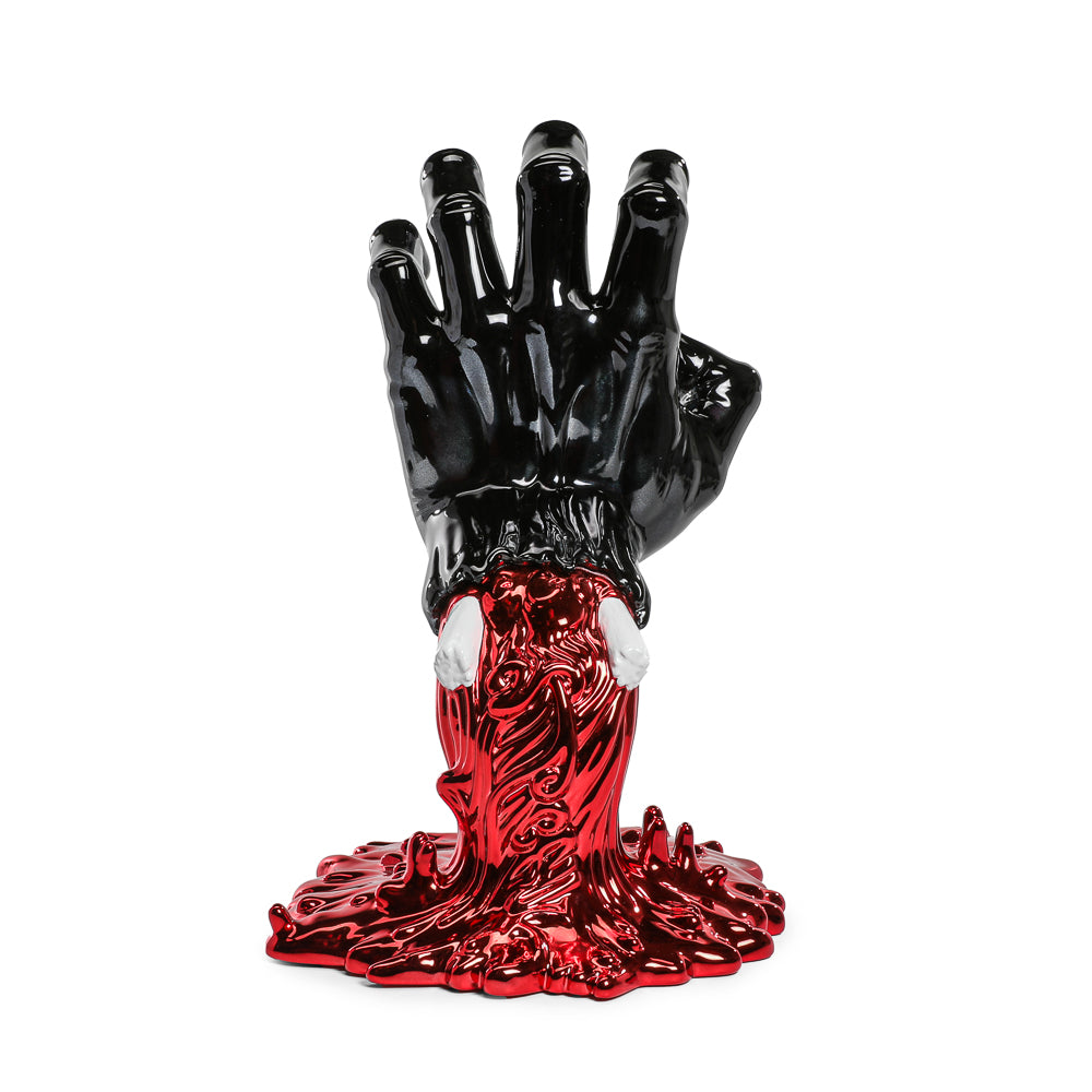 Santa Cruz Skateboards - 40th Anniversary Screaming Hand 9" Chrome Vinyl Art Figure - Blood Chrome Edition (Limited Edition of 500) (Kidrobot.com Exclusive)