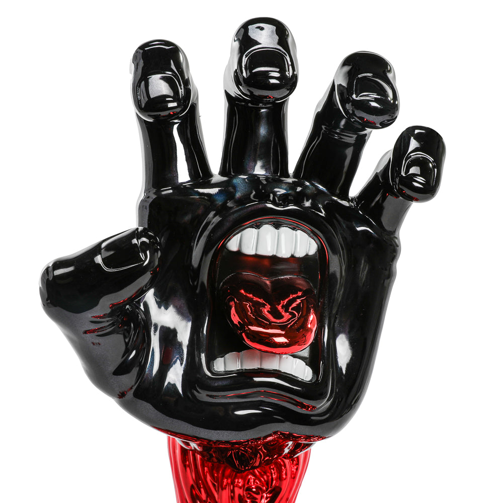 Santa Cruz Skateboards - 40th Anniversary Screaming Hand 9" Chrome Vinyl Art Figure - Blood Chrome Edition (Limited Edition of 500) (Kidrobot.com Exclusive)