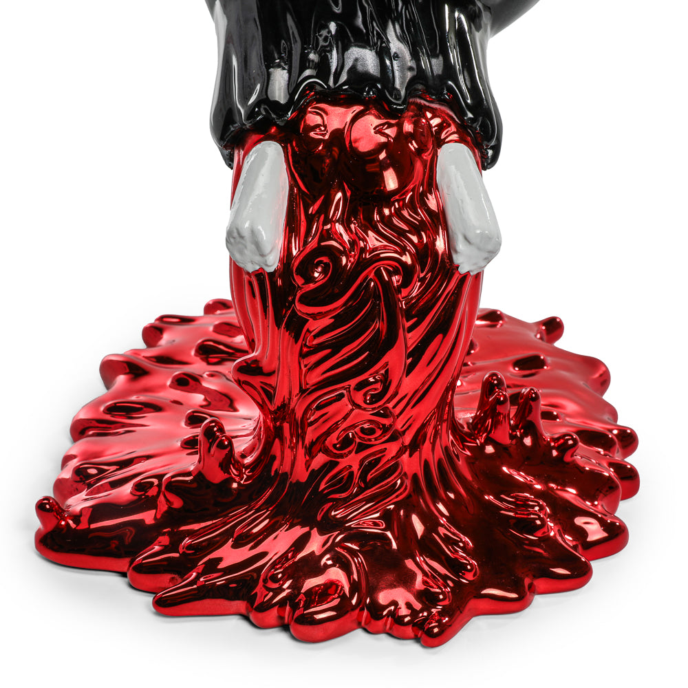 Santa Cruz Skateboards - 40th Anniversary Screaming Hand 9" Chrome Vinyl Art Figure - Blood Chrome Edition (Limited Edition of 500) (Kidrobot.com Exclusive)