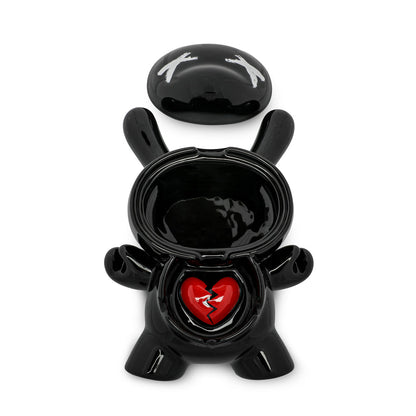 L.I.E. (LOVE ISN’T EASY) Dunny Ceramic Ashtray: BURNED Edition - Kidrobot.com Exclusive