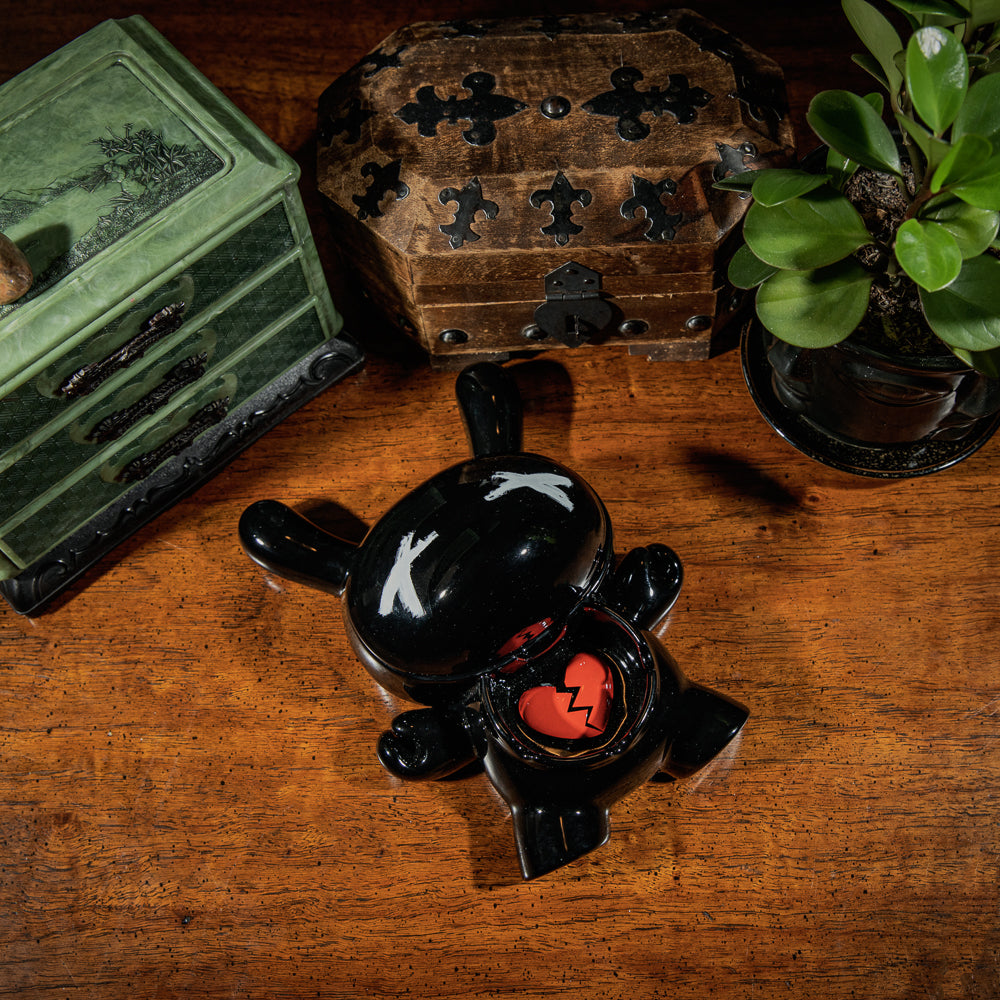 L.I.E. (LOVE ISN’T EASY) Dunny Ceramic Ashtray: BURNED Edition - Kidrobot.com Exclusive