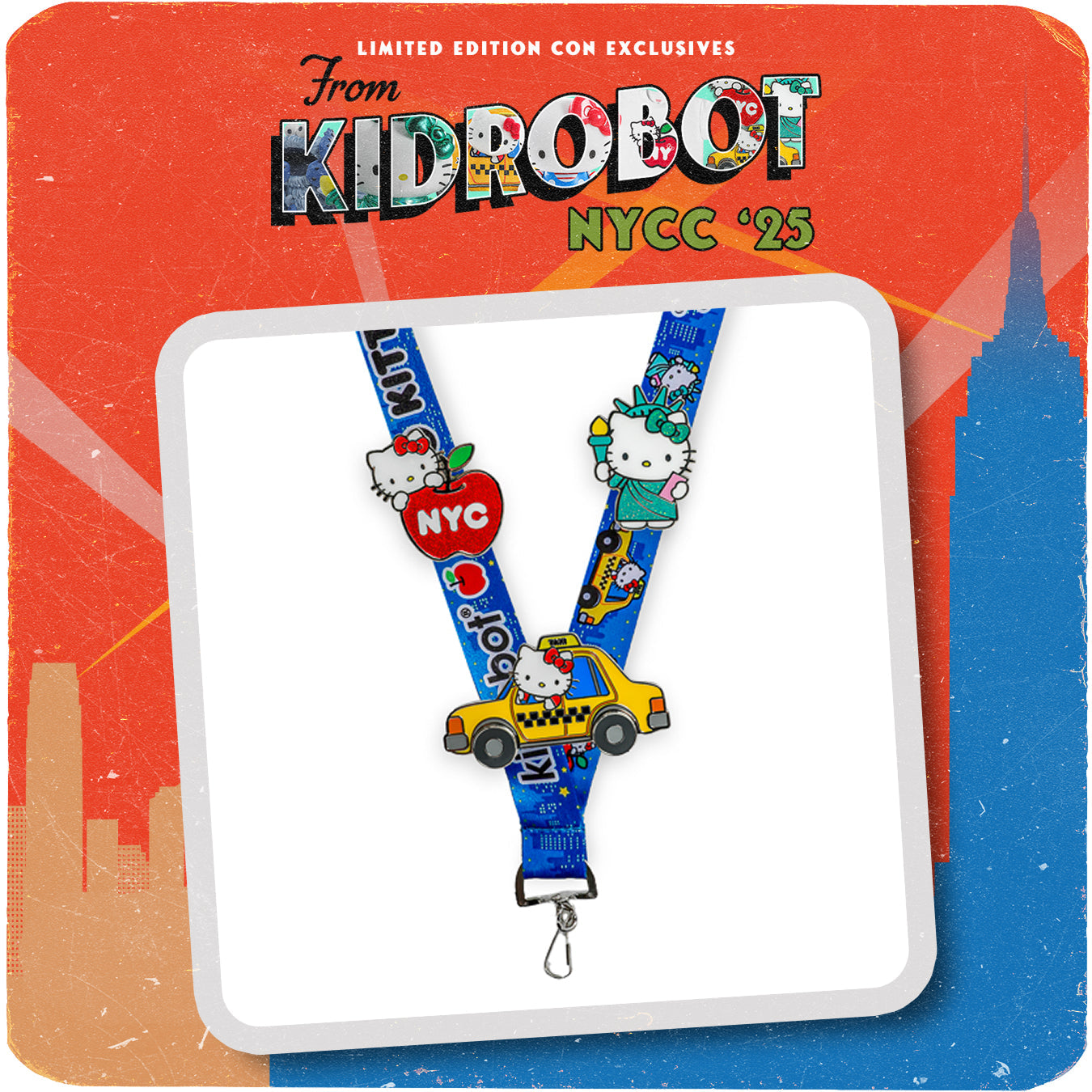 2025 CON EXCLUSIVE: Hello Kitty® NYC Deluxe Pins & Lanyard Set (Limited Edition of 500)