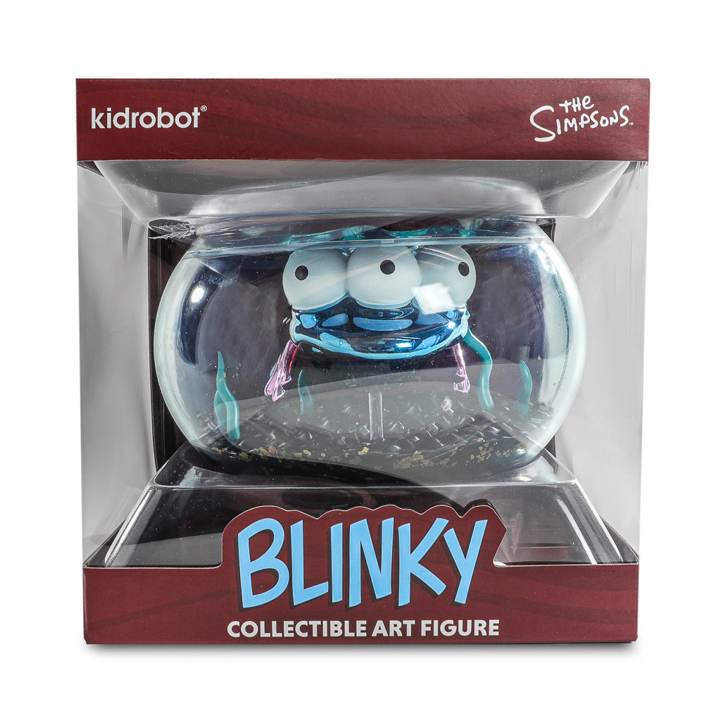 The Simpsons - Blinky in Fish Bowl 5.5” Vinyl Art Figure (Nuclear Electroplate Edition) - NYCC 2025 Debut - SOLD OUT!