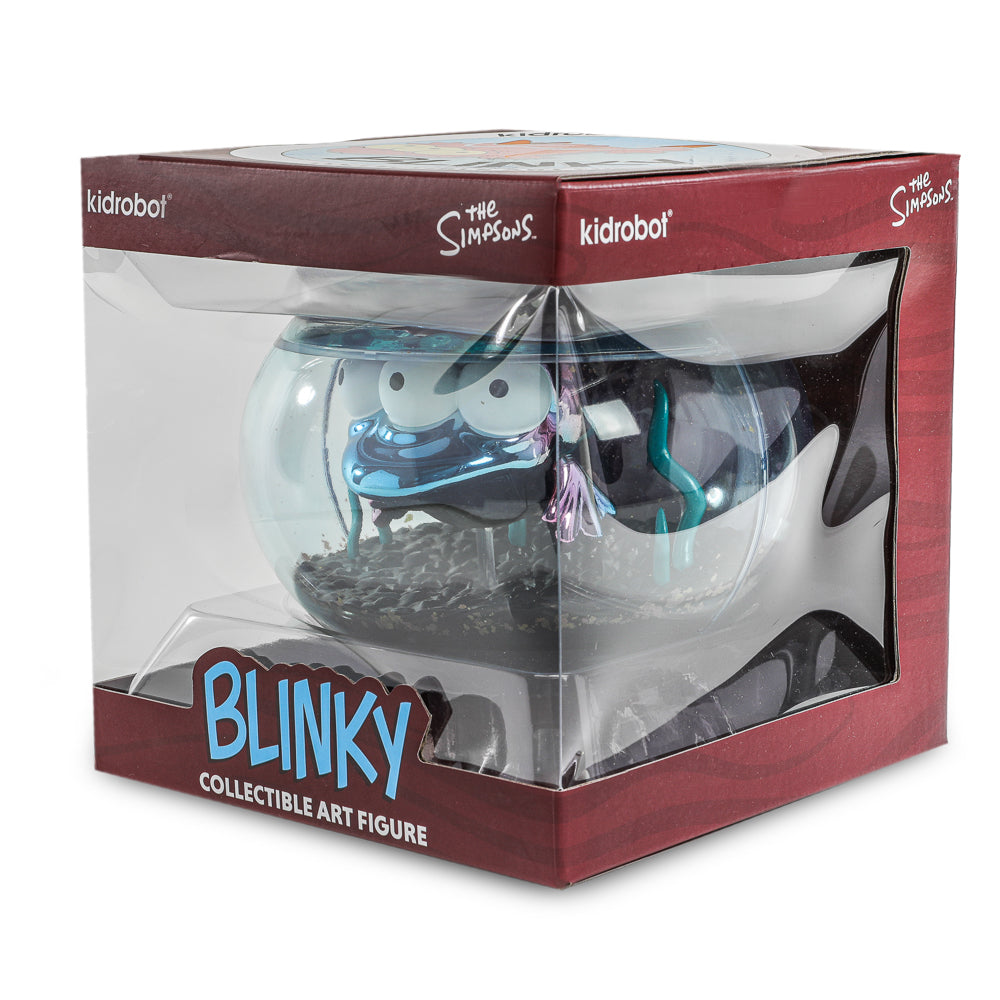 The Simpsons - Blinky in Fish Bowl 5.5” Vinyl Art Figure (Nuclear Electroplate Edition) - NYCC 2025 Debut - SOLD OUT!