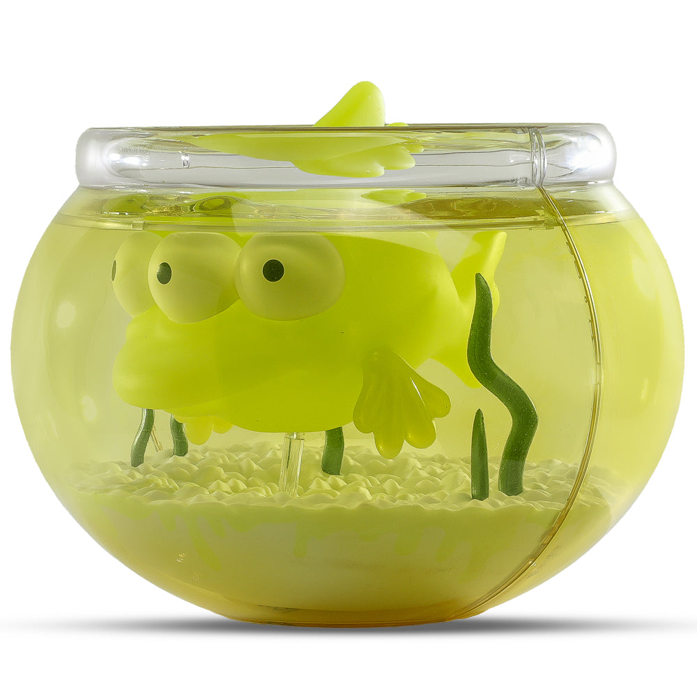 The Simpsons - Blinky in Fish Bowl 5.5” Glow-in-the-Dark Vinyl Art Figure (Radioactive Edition) - Kidrobot.com Exclusive - SOLD OUT!