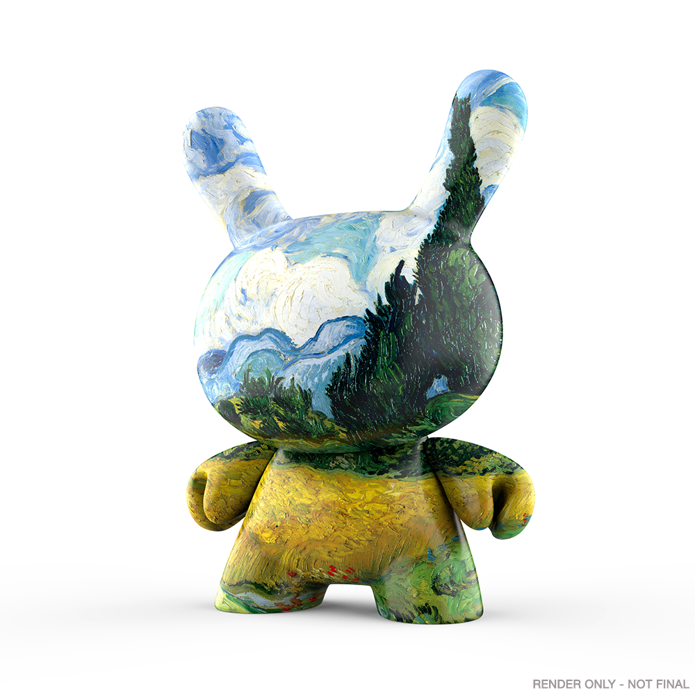 The Met 3" Showpiece Vinyl Art Dunny - Wheat Field with Cypresses by Vincent van Gogh (PRE-ORDER)