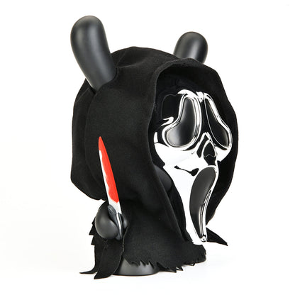 Ghost Face 8" Dunny Vinyl Art Figure - Chrome Mask Edition (PRE-ORDER)