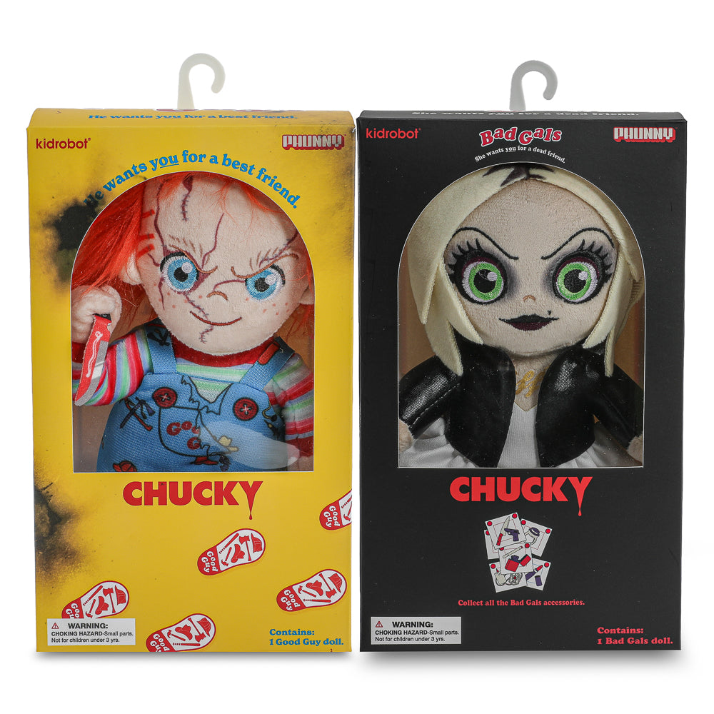 Bride of Chucky – Evil Chucky and Tiffany Phunny Plush Standing in Box 2-Pack