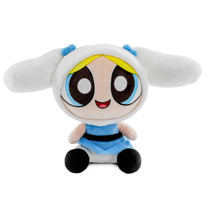 Hello Kitty® and Friends x The Powerpuff Girls - Blossom as Hello Kitty®, Bubbles as Cinnamoroll™, and Buttercup as Kuromi™ Phunny Plush Bundle 3-Pack (PRE-ORDER)