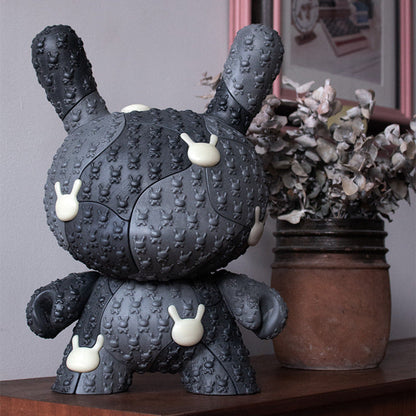 Kidrobot x Locknesters Puzzle Dunny 20" Glow-in-the-Dark Art Figure - Monochrome Edition - Kidrobot.com Exclusive (Limited Edition of 20)