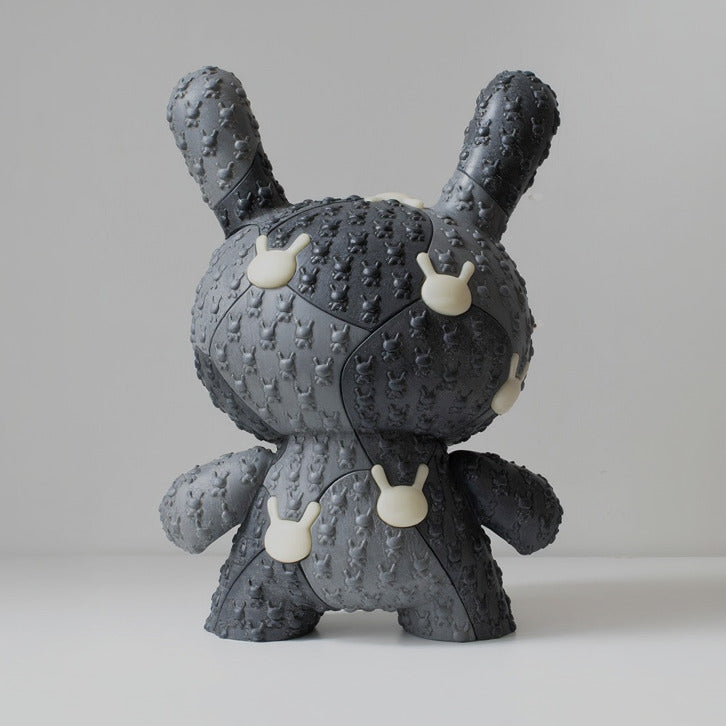 Kidrobot x Locknesters Puzzle Dunny 20" Glow-in-the-Dark Art Figure - Monochrome Edition - Kidrobot.com Exclusive (Limited Edition of 20)