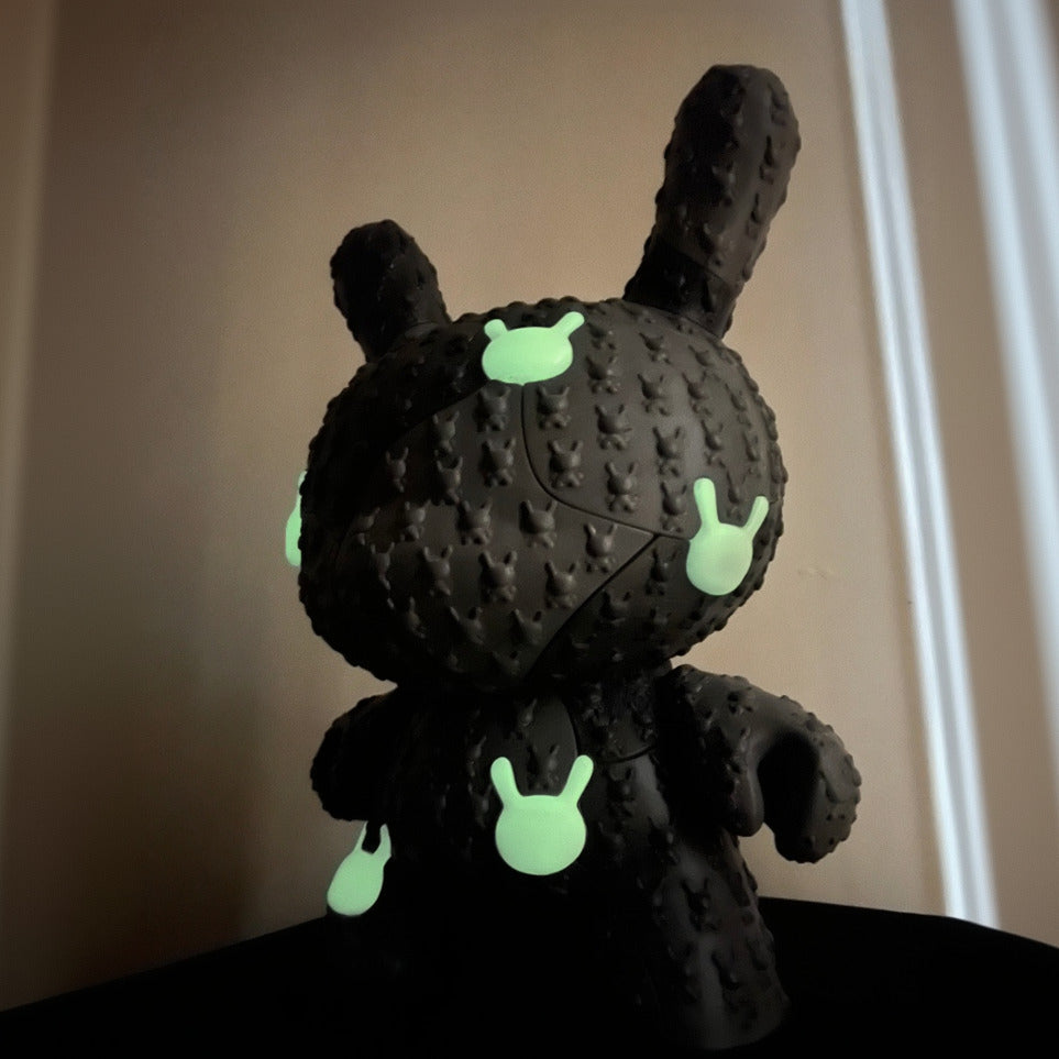 Kidrobot x Locknesters Puzzle Dunny 20" Glow-in-the-Dark Art Figure - Monochrome Edition - Kidrobot.com Exclusive (Limited Edition of 20)