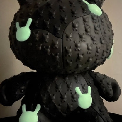 Kidrobot x Locknesters Puzzle Dunny 20" Glow-in-the-Dark Art Figure - Monochrome Edition - Kidrobot.com Exclusive (Limited Edition of 20)