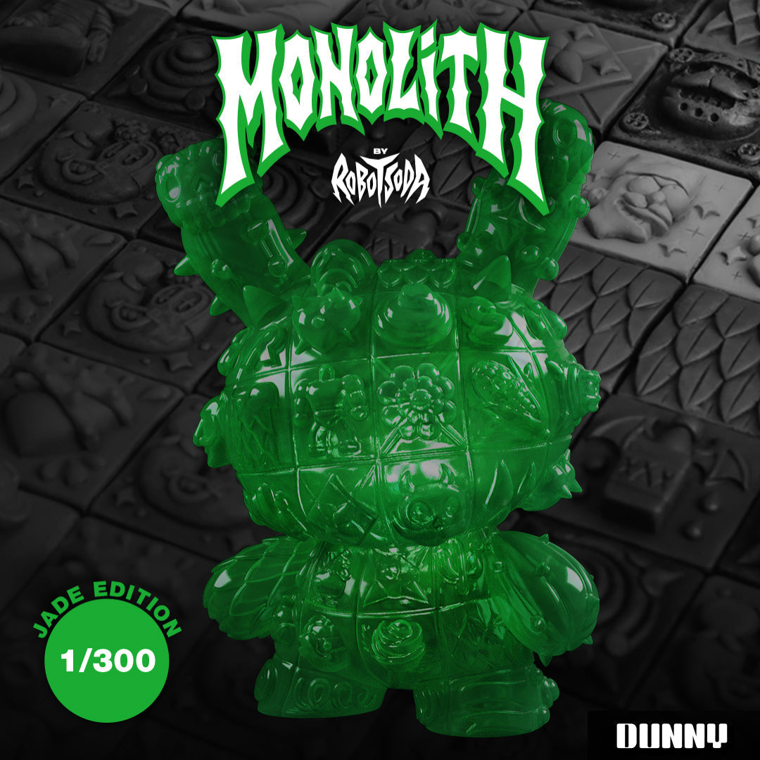 MONOLITH Dunny 8" Vinyl Art Figure by ROBOT SODA - Jade Edition (Limited Edition of 300)