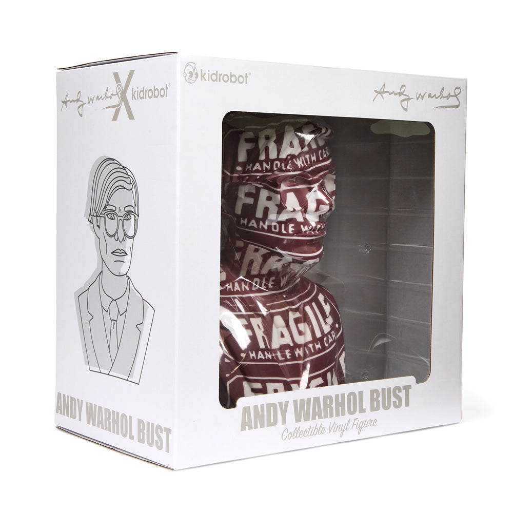 Andy Warhol 12" Bust Vinyl Art Sculpture - Fragile Edition - Limited Edition of 200