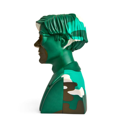 Andy Warhol 12" The Bust Vinyl Art Sculpture - Green Camouflauge Edition (Limited Edition of 200)