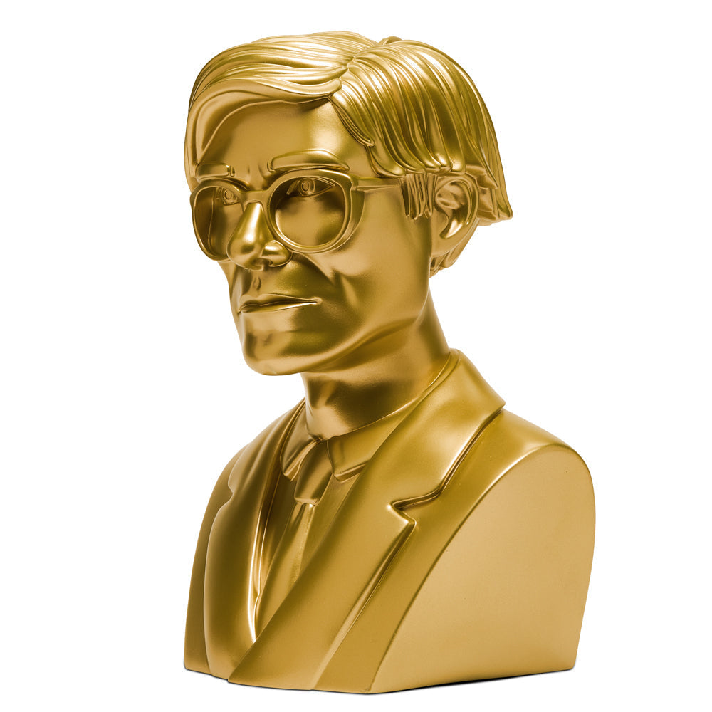 Andy Warhol 12" The Bust Vinyl Art Sculpture - Gold Edition - Limited edition of 200