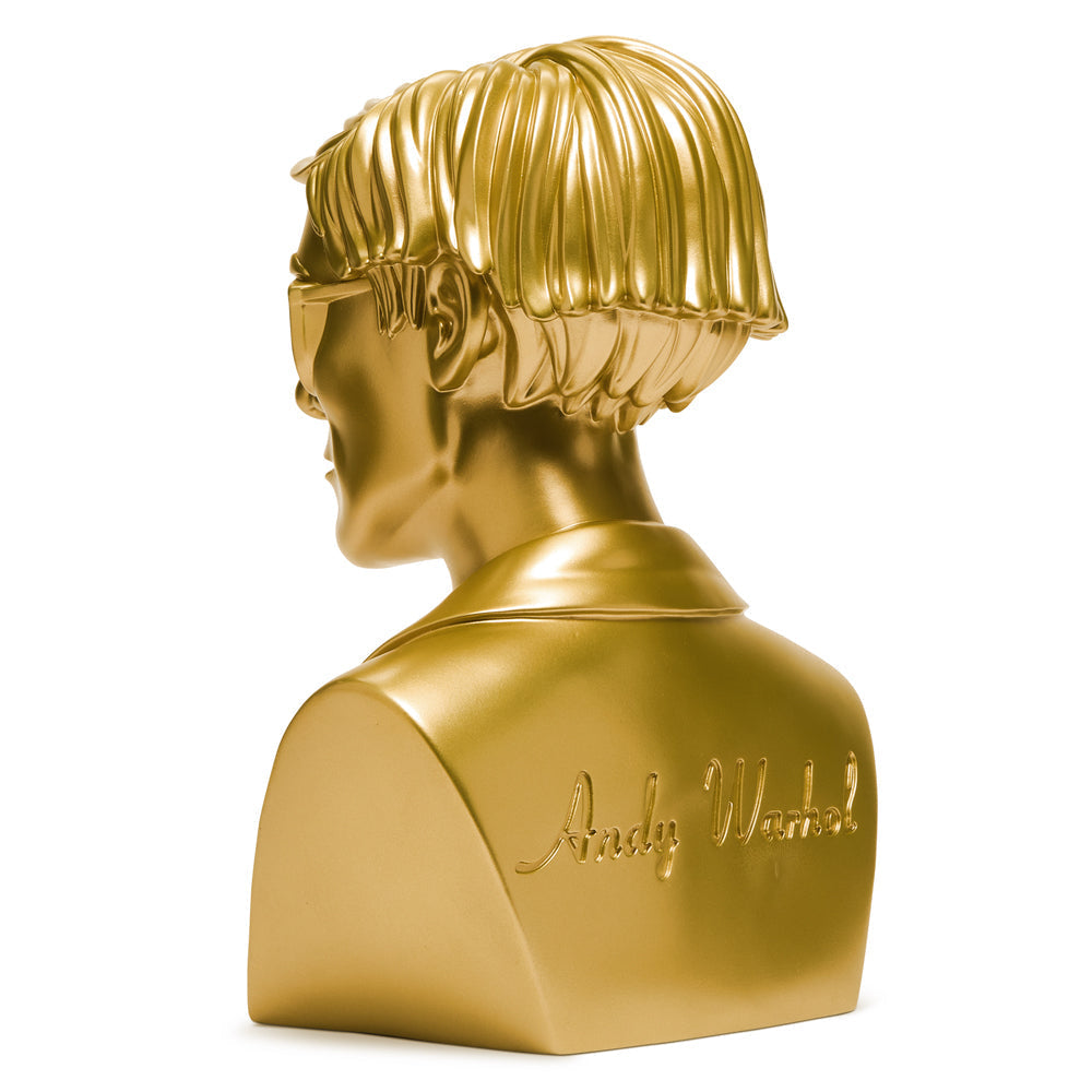 Andy Warhol 12" The Bust Vinyl Art Sculpture - Gold Edition - Limited edition of 200
