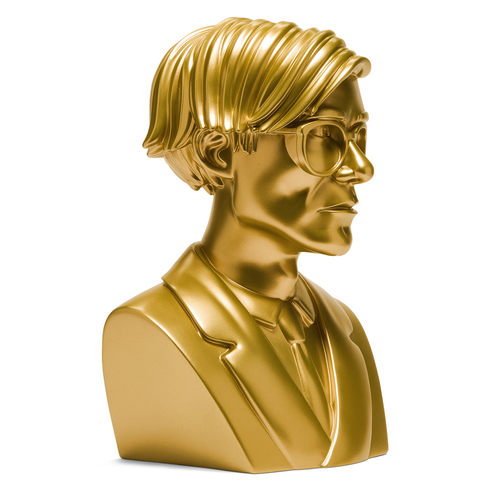 Andy Warhol 12" The Bust Vinyl Art Sculpture - Gold Edition - Limited edition of 200