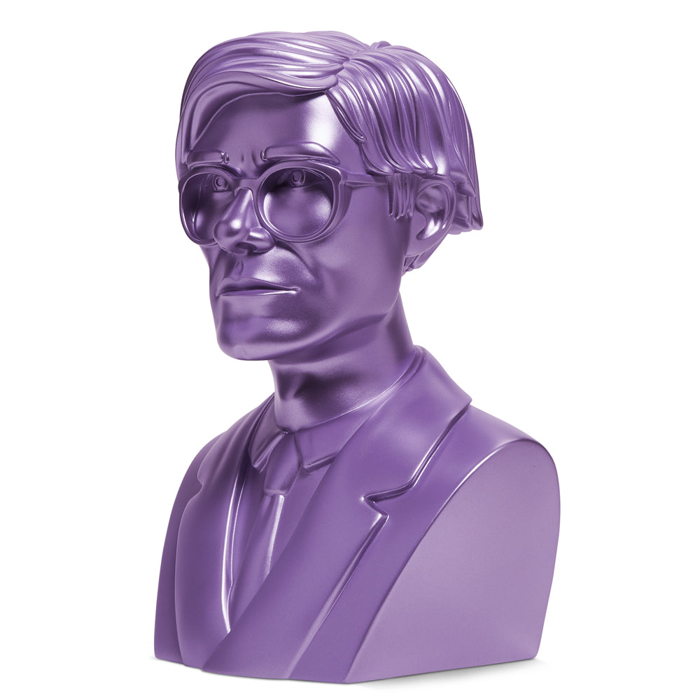 Andy Warhol 12" The Bust Vinyl Art Sculpture - Lavender Edition (2022 Con Exclusive)