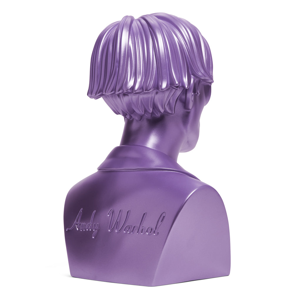 Andy Warhol 12" The Bust Vinyl Art Sculpture - Lavender Edition (2022 Con Exclusive)
