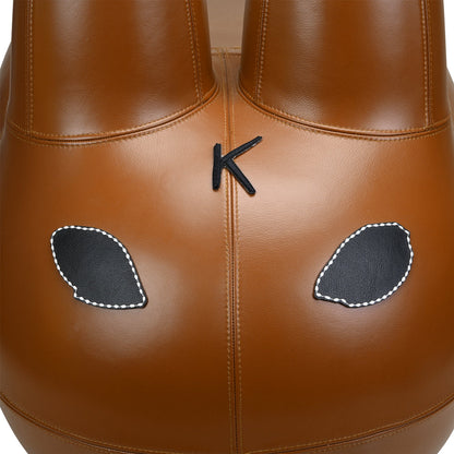 Kidrobot Art Giant Leather Smorkin' Labbit Stool - Brown Edition