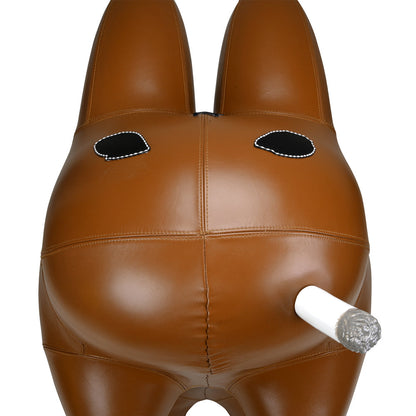 Kidrobot Art Giant Leather Smorkin' Labbit Stool - Brown Edition