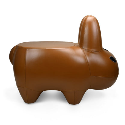 Kidrobot Art Giant Leather Smorkin' Labbit Stool - Brown Edition